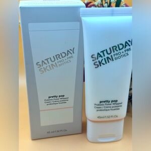 Nib saturday skin pro + pre biotics ‘pretty pop’ probiotic power whipped cream